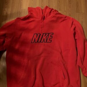 Nike Red Pullover Hoodie